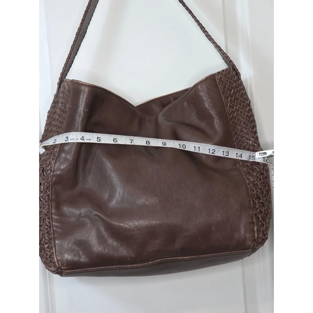 Women's Brown Leather Hobo Bag One Size